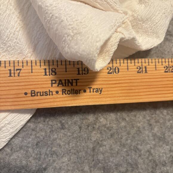 Free People Shirt Womens Size Small Crop Flutter Sleeve Smocked Hem Boho - Picture 13 of 13